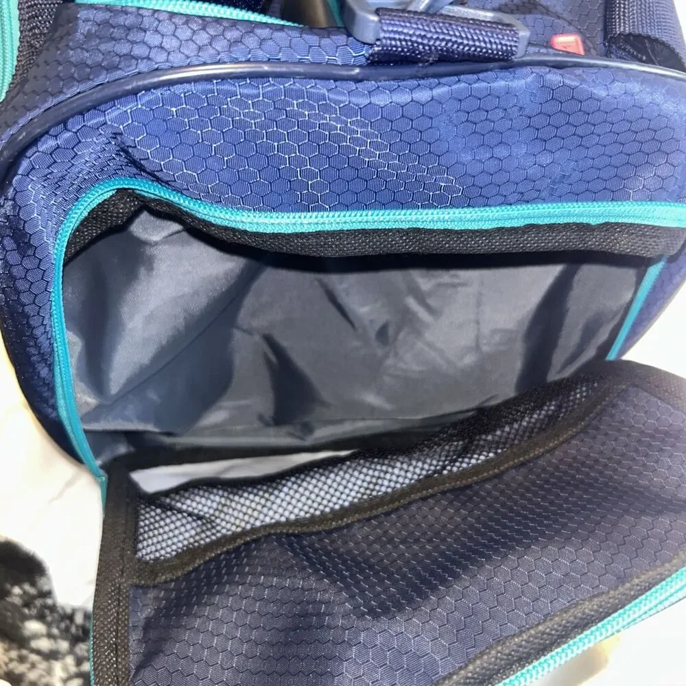 Navy Adidas duffel bag